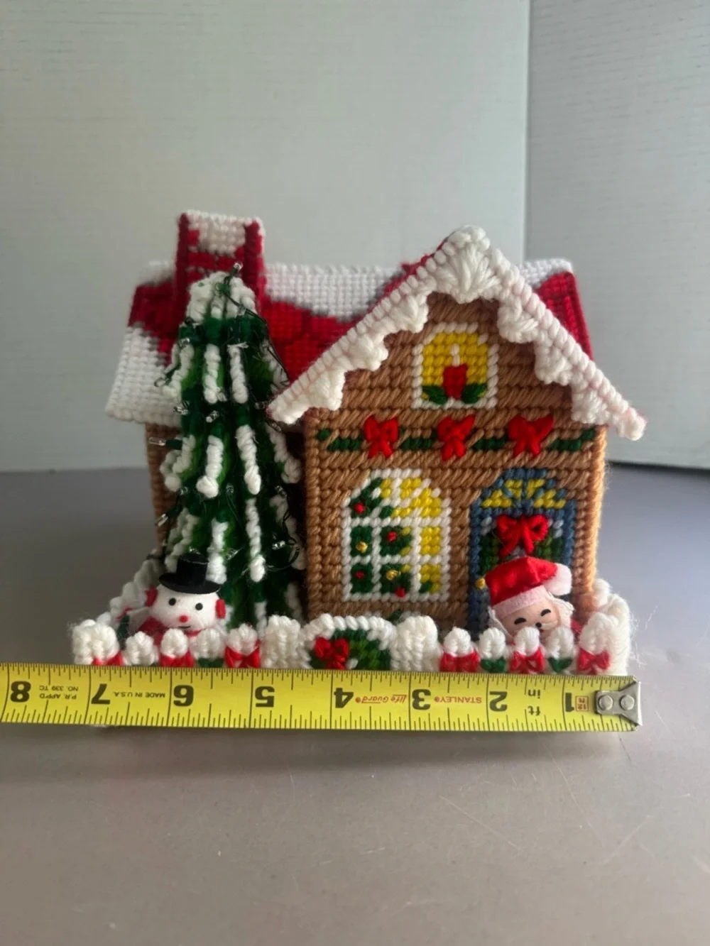 Festive Handcrafted Christmas House Decoration - Red, White & Green